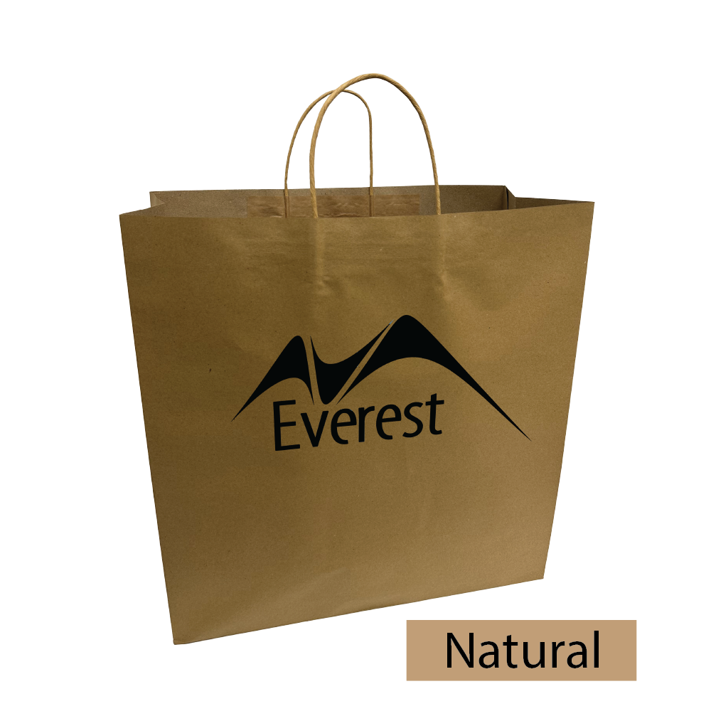 Paper Bag without Handle Kraft 75g/m² 30+18x43cm (25 Units)