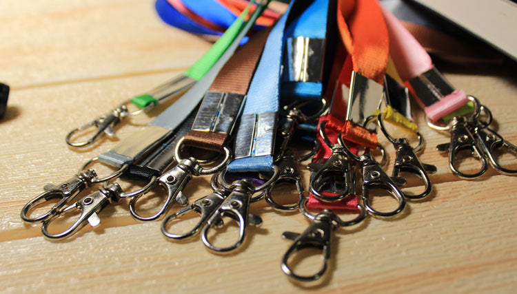 Custom Nylon Lanyards with Metal Lobster Clip