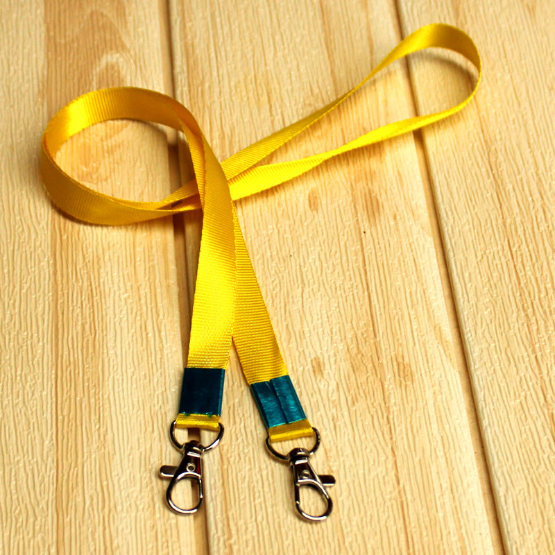 Custom Nylon Lanyards with 2 Metal Lobster Clips