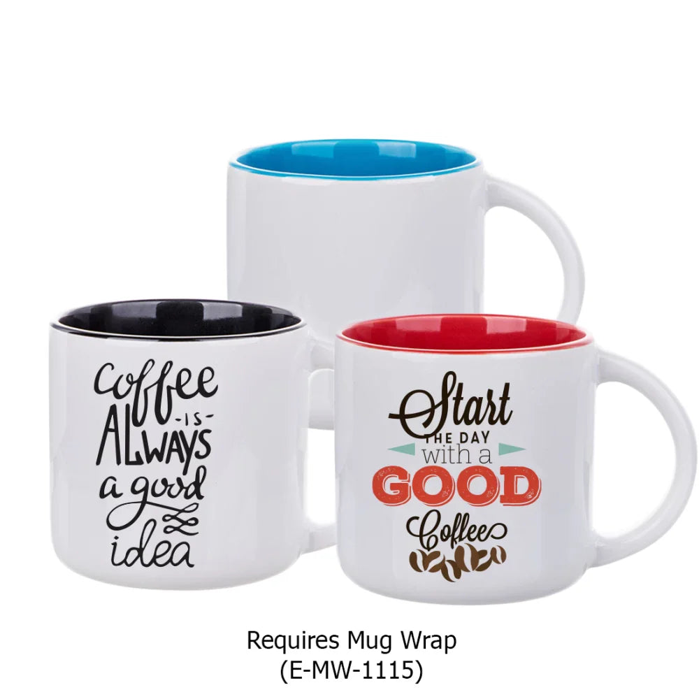 14oz Inner Colored Mug - Full Colour Artwork Sublimation Printed