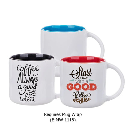 14oz Inner Colored Mug - Full Colour Artwork Sublimation Printed