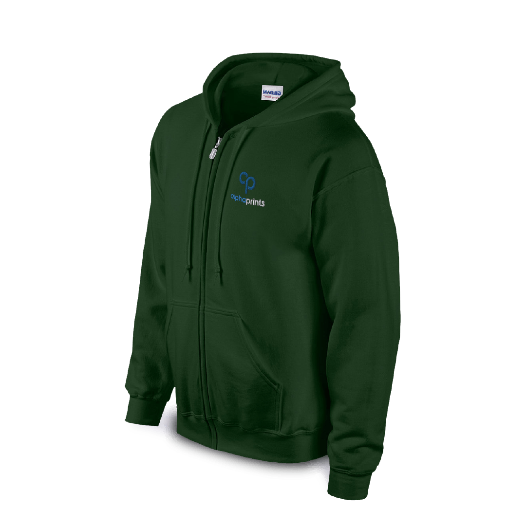 Gildan Adult Heavy Blend™ Full-Zip Hooded Sweatshirt G186 - Embroidered