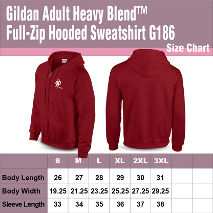 Gildan Adult Heavy Blend™ Full-Zip Hooded Sweatshirt G186