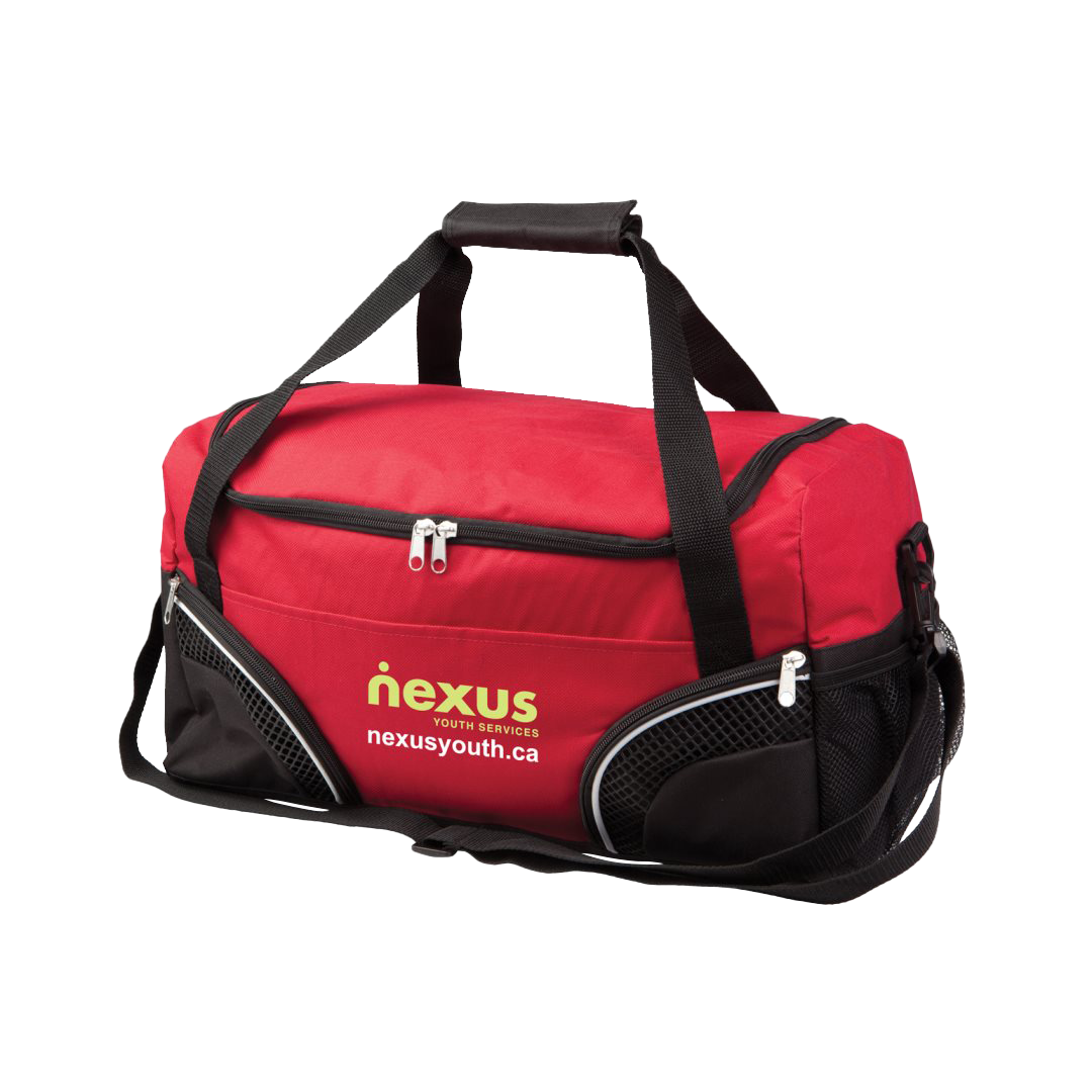 Everywhere Duffel Bag with 2 Corner Pockets 19"W x 11"H x 8.5"D - Single Color or Full Color Printing