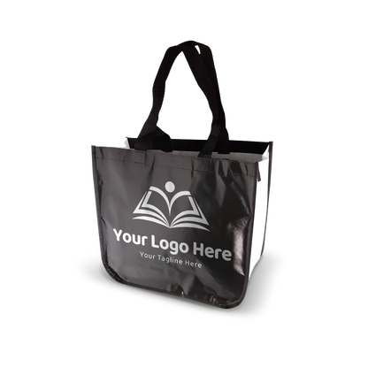 Laminated Non-Woven Bag with Curved Bottom - 110gsm Glossy Finish 16”W x 6"D x 14”H