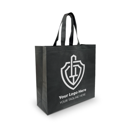 Spacious Ultrasonic Non-Woven Shopping Bag 75gsm 15.5"W x 6"D x 15.5"H