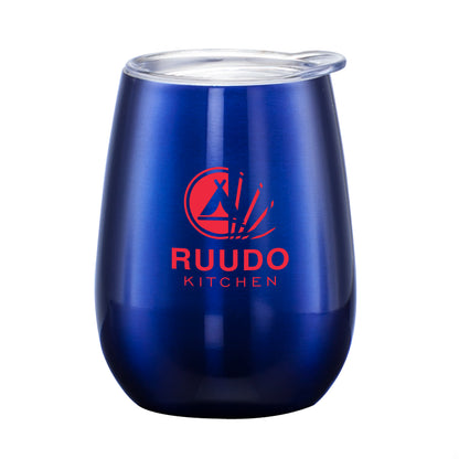 10oz. Vivaldi Double Wall Stainless Steel Wine Tumbler - Single Color Printing