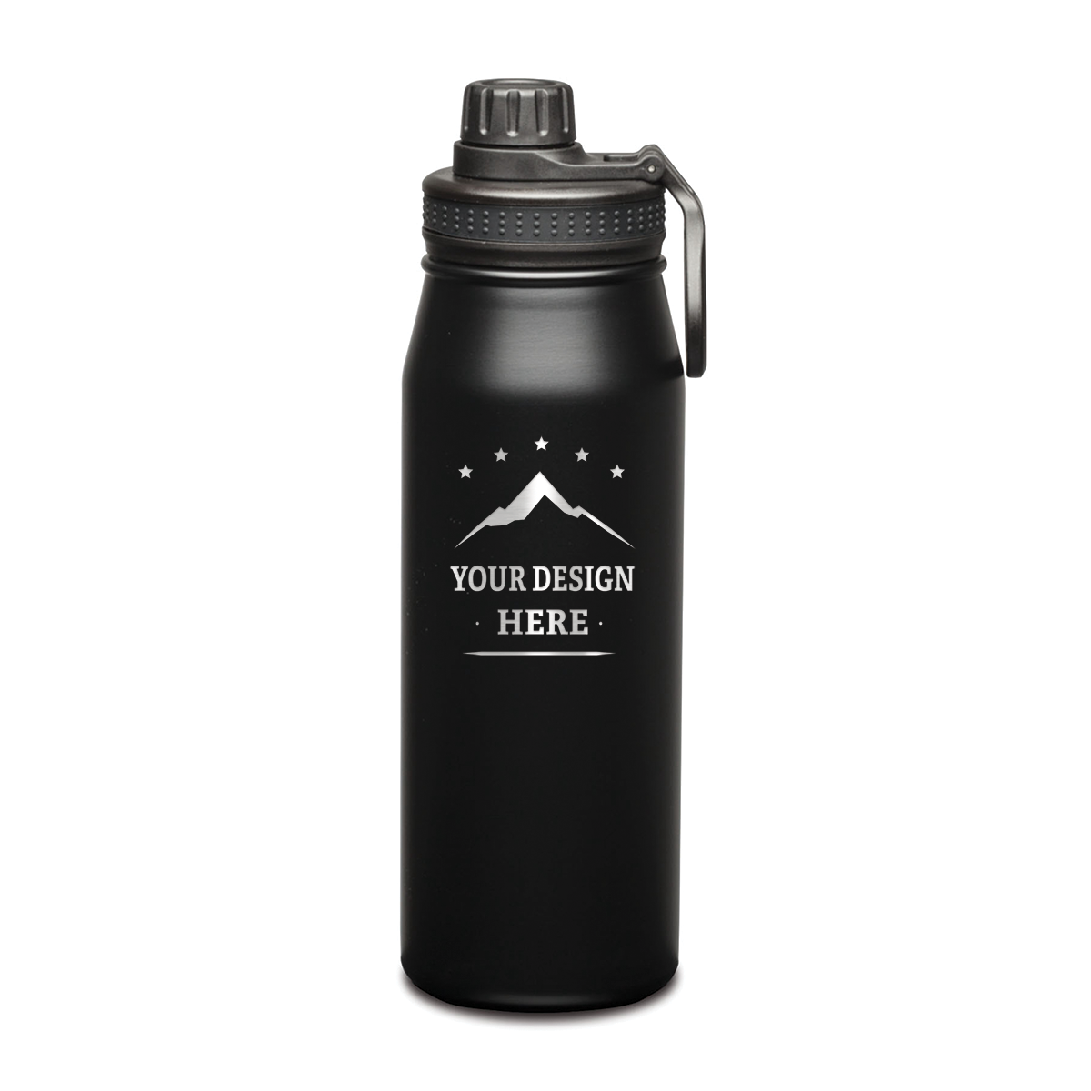 Cienega SS Double Wall Vacuum Insulated Water Bottle w/ Twist Chug Lid 27oz - Laser Engraving Logo - 12pcs to Start