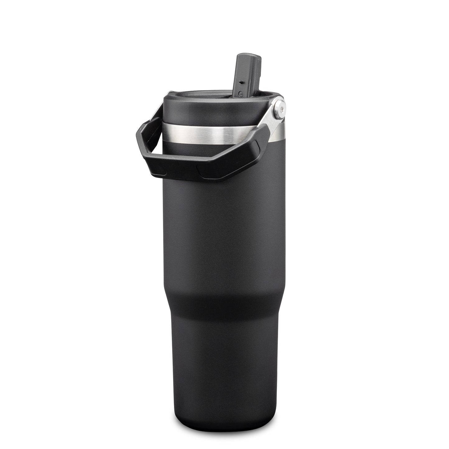 Revive SS Vacuum-Insulated Stainless Steel Tumbler w/Handle & Straw30oz - Single Color or Full Color Printing