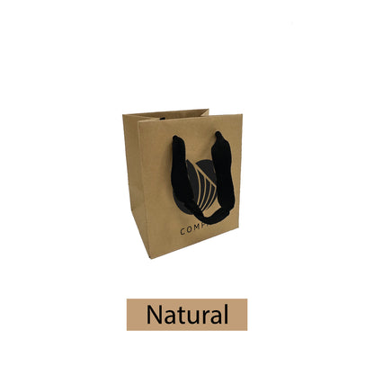 Manhattan Style Heavy Weight Kraft Paper Bags 200gsm - 5"W x 4"D x 6"H