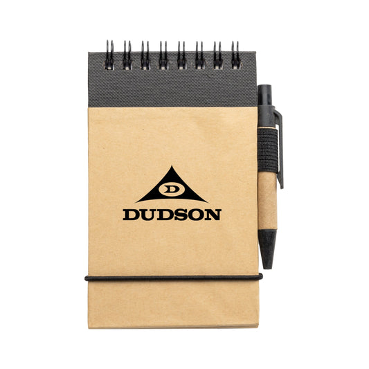 Recycled Flip-up Notepad and Pen Set - Single Color or Full Color Printed