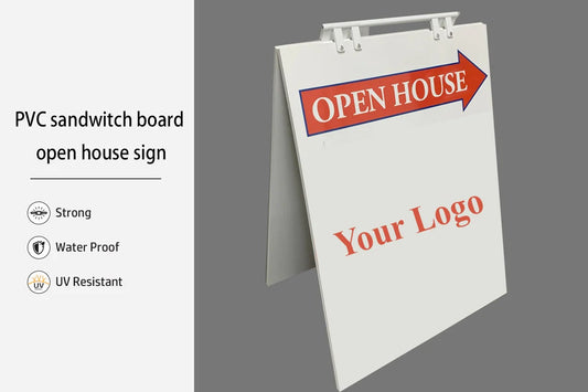 Open House Sandwich Board Printing on Both Panels -12mm PVC