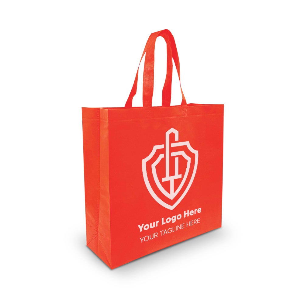 Spacious Ultrasonic Non-Woven Shopping Bag 75gsm 15.5"W x 6"D x 15.5"H