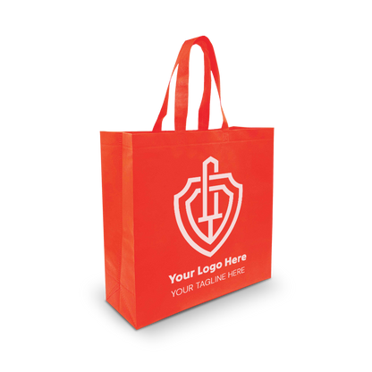 Spacious Ultrasonic Non-Woven Shopping Bag 75gsm 15.5"W x 6"D x 15.5"H