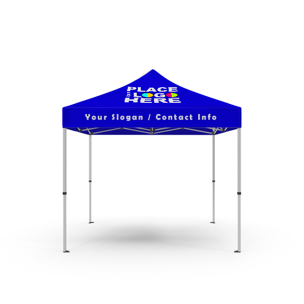 Custom Canopy Tents with Pop up Aluminum Frame - 10ft x 10ft - Full Color Print