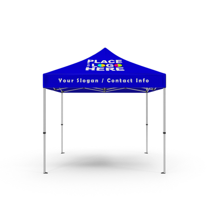 Custom Canopy Tents with Pop up Aluminum Frame - 10ft x 10ft - Full Color Print