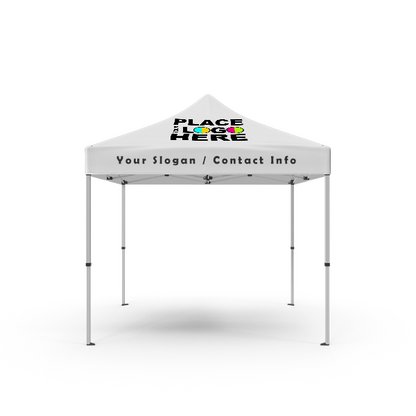 Custom Canopy Tents with Pop up Aluminum Frame - 10ft x 10ft - Full Color Print