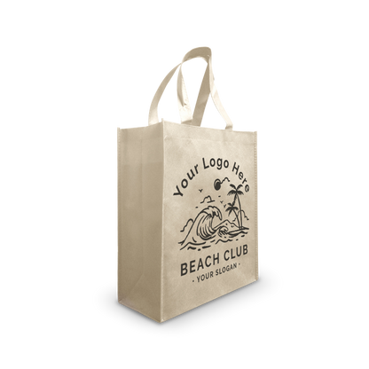 Medium Promotional Non-woven Shopping Bags 80gsm 12"W x 6"D x 14"H