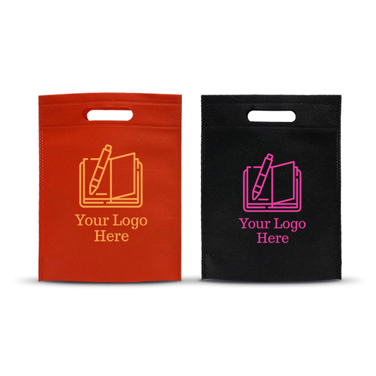 Ultrasonic Die Cut Handle Bag 80gsm 16”W x 4”D x 18"H