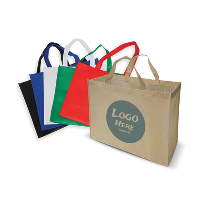 Jumbo Size Promotional Non-woven Bags 80gsm 18"W x 8"D x 14"H