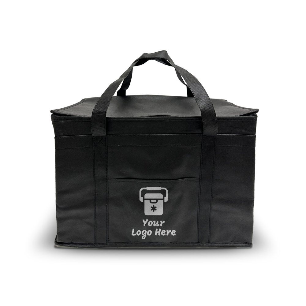 Jumbo Delivery Cooler Bag with Insert Pocket and 3mm Insulation 18”W x 10"D x 14”H