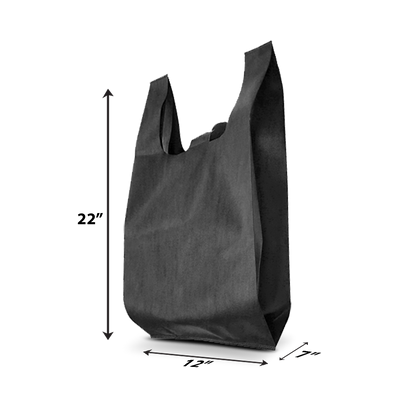 T-Shirt Non-Woven Market Bag 80gsm 12”W x 7"D x 22”H