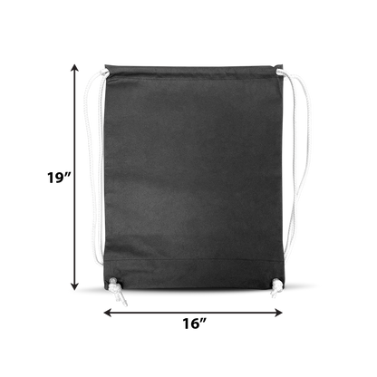 Drawstring Non-woven Sport Backpack 80gsm 16"W x 19"H